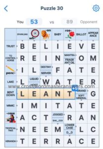 Crossword Master Level 30 Answers crosswordmasteranswers com Crossword Master Level 30 Answers crosswordmasteranswers com
