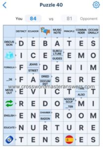 crossword master level 40